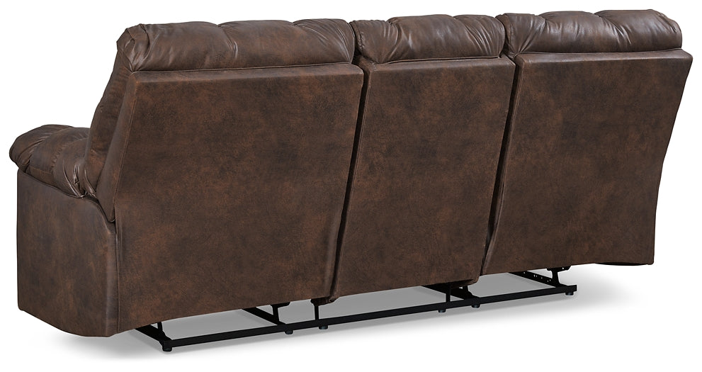 Derwin Reclining Sofa w/ Drop Down Table