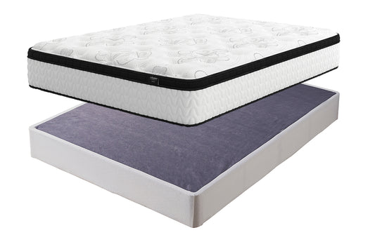 Chime 12 Inch Hybrid Mattress with Foundation