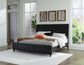 Danziar King Panel Bed with Mirrored Dresser, Chest and Nightstand