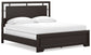 Covetown California King Panel Bed with Mirrored Dresser, Chest and 2 Nightstands