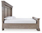 Blairhurst King Panel Bed with Mirrored Dresser