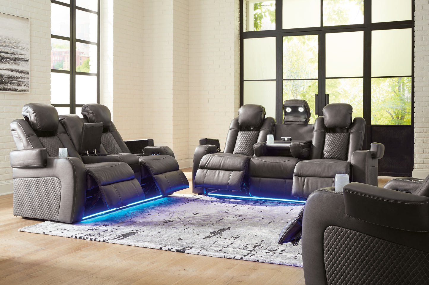 Fyne-Dyme Sofa, Loveseat and Recliner