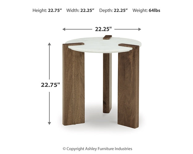 Isanti Coffee Table with 1 End Table