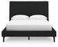 Cadmori Full Upholstered Bed with Mirrored Dresser and Chest