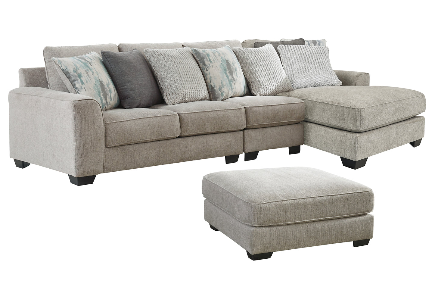 Ardsley 3-Piece Sectional with Ottoman