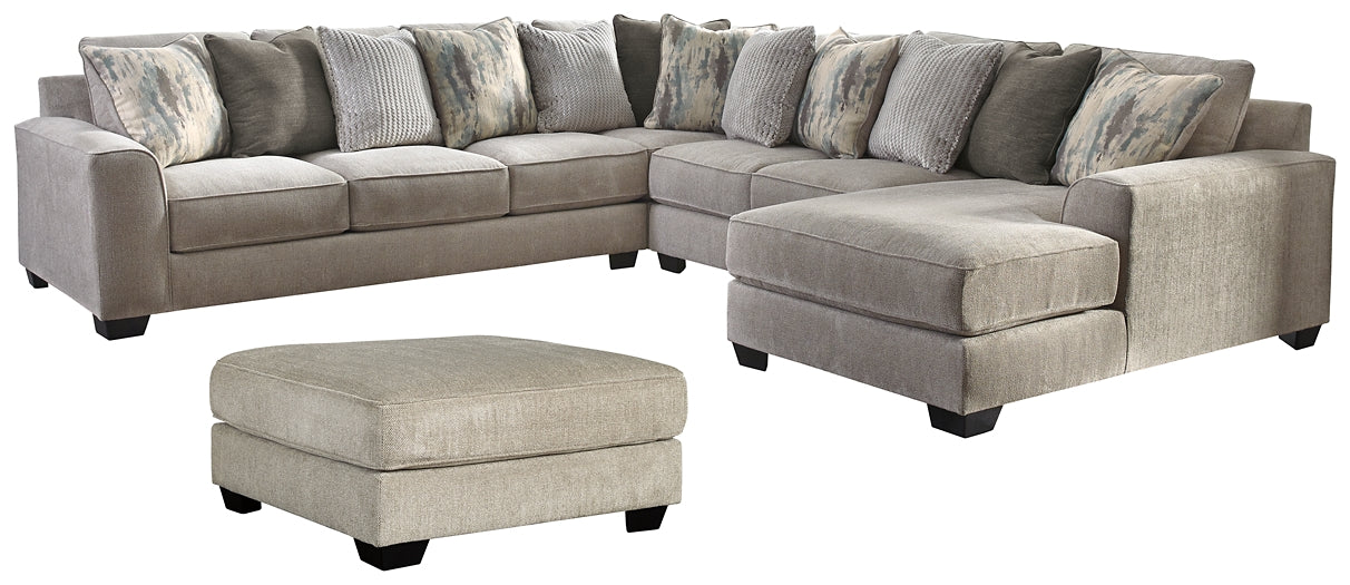 Ardsley 4-Piece Sectional with Ottoman