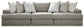 Avaliyah 3-Piece Sectional with Ottoman